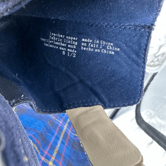 Seychelles Wedges Espadrille Sandals Suede Leather Size 8.5 Navy Blue Coastal Na - Picture 11 of 11